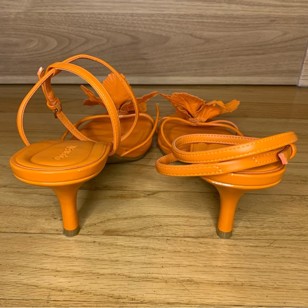 Open Edit Zuri Ankle Strap Sandal in Orange - Size 9 - Picture 4 of 8